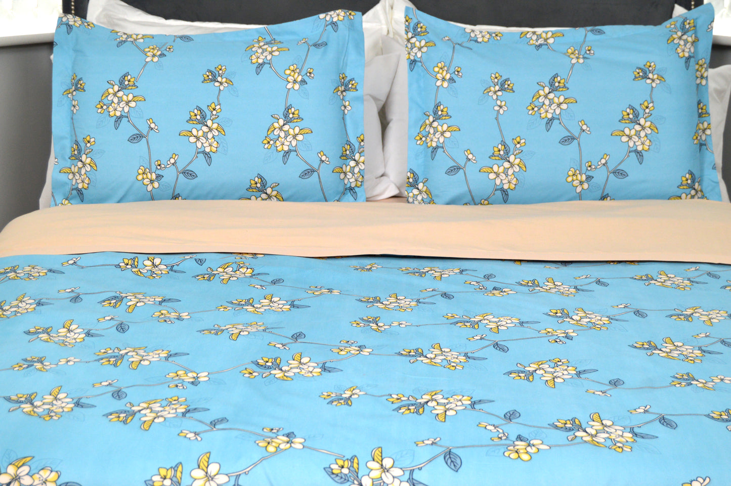 CREAM BLISS BEDDING SET OF 4 SUPER KING