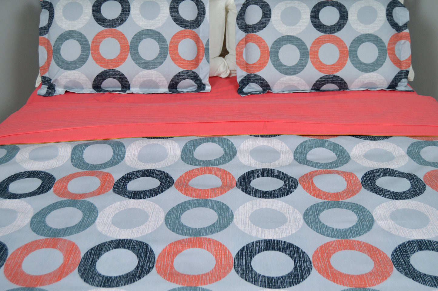 D PINK COMFORT BEDDING SET OF 4