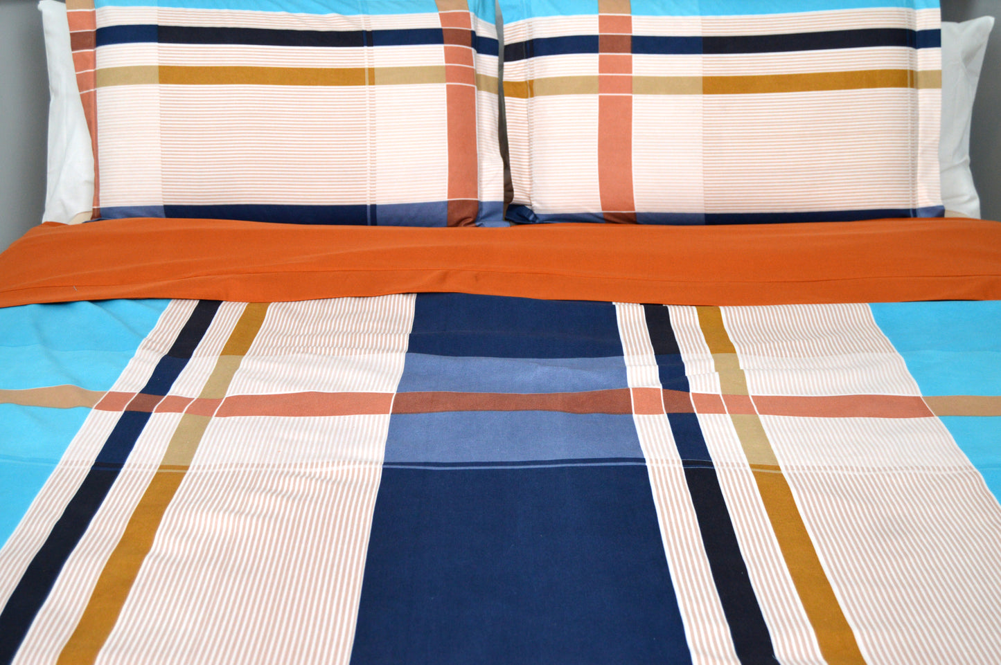 ORANGE APPEAL BEDDING SET OF 4 SUPER KING