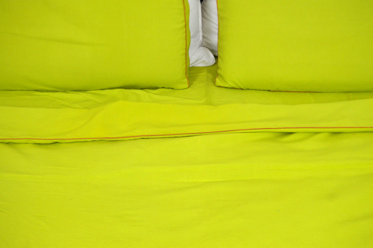 P GREEN PLAIN BEDDING SET OF 4