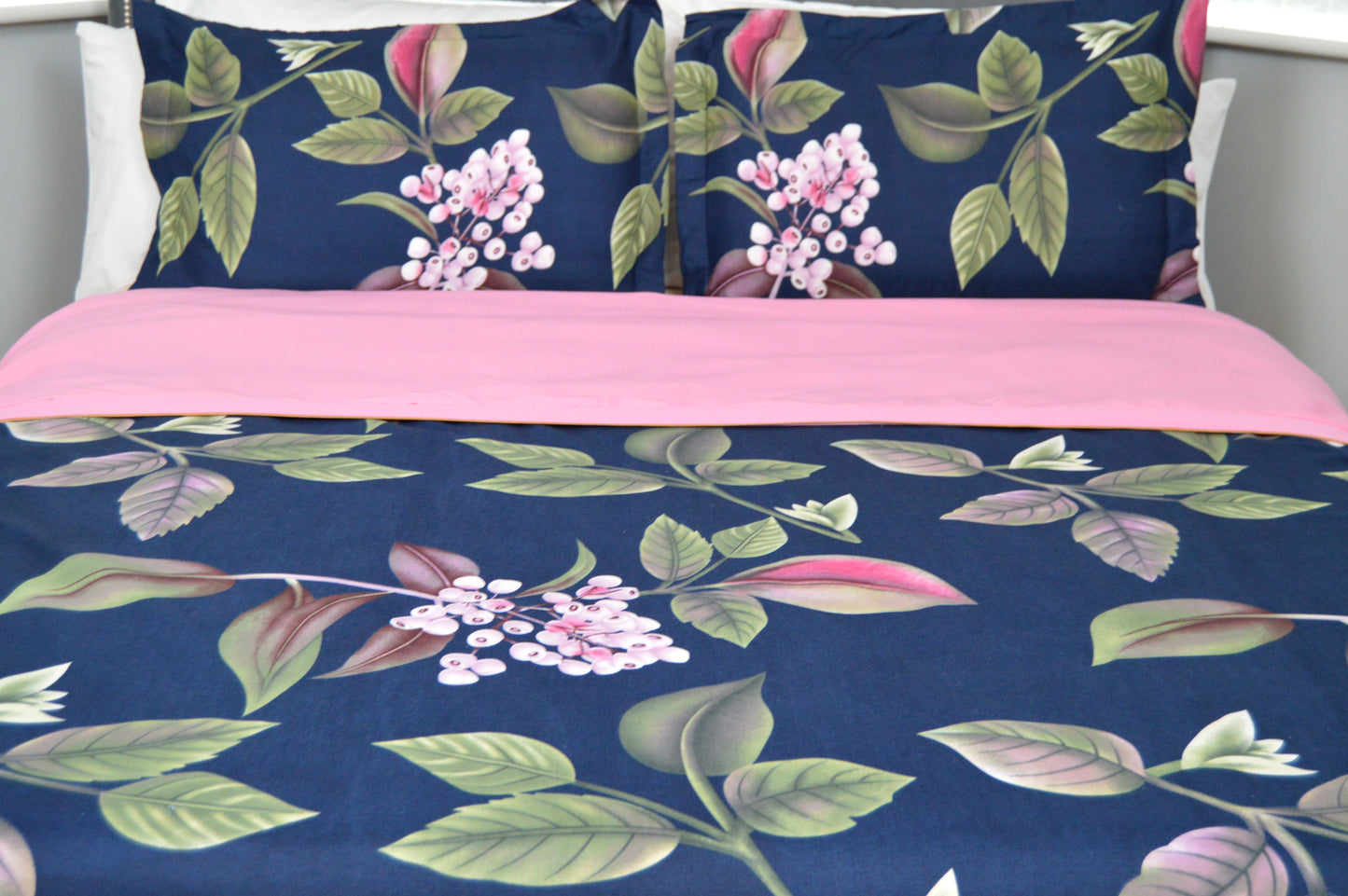 PINK COZY BEDDING SET OF 4 SUPER KING