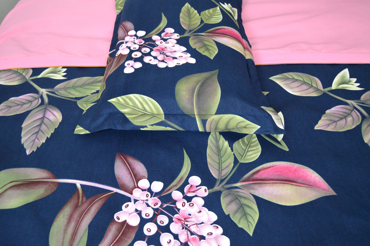 PINK COZY BEDDING SET OF 4 SUPER KING