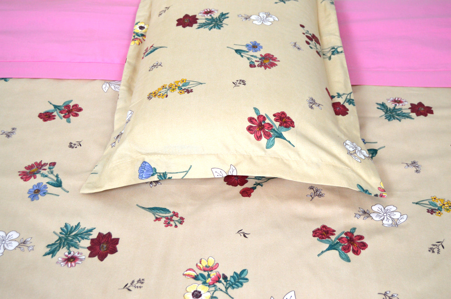 PINK PEONY BEDDING SET OF 4 SUPER KING