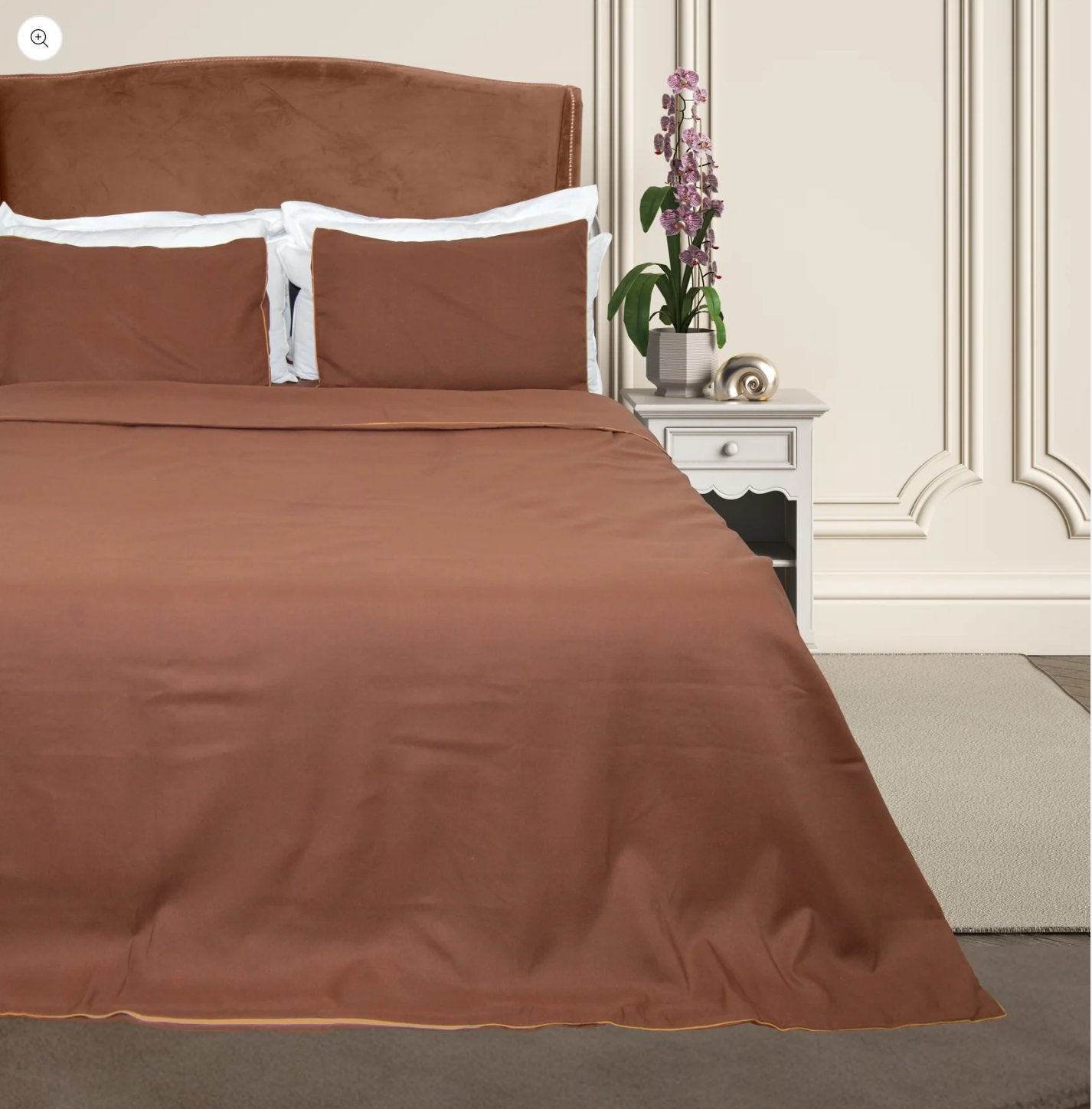 BEDDING SET OF 4 PLAIN COLORS