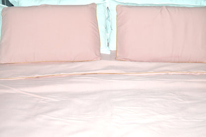 LIGHT PINK PLAIN BEDDING SET OF 4