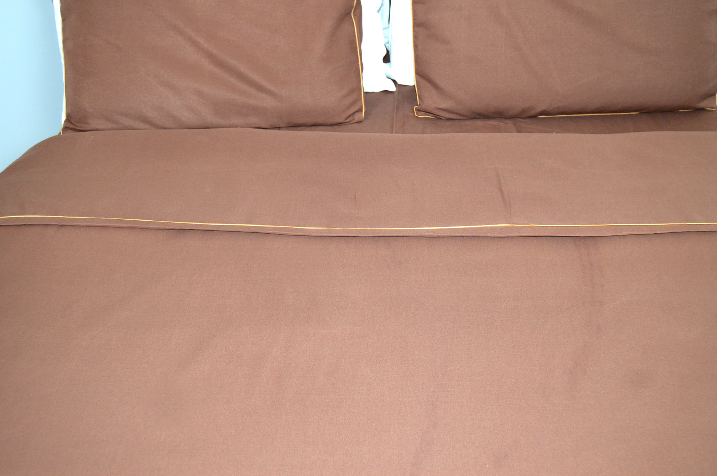 BROWN PLAIN BEDDING SET OF 4