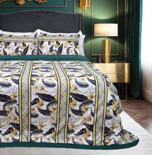 D GREEN OASIS BEDDING SET OF 4