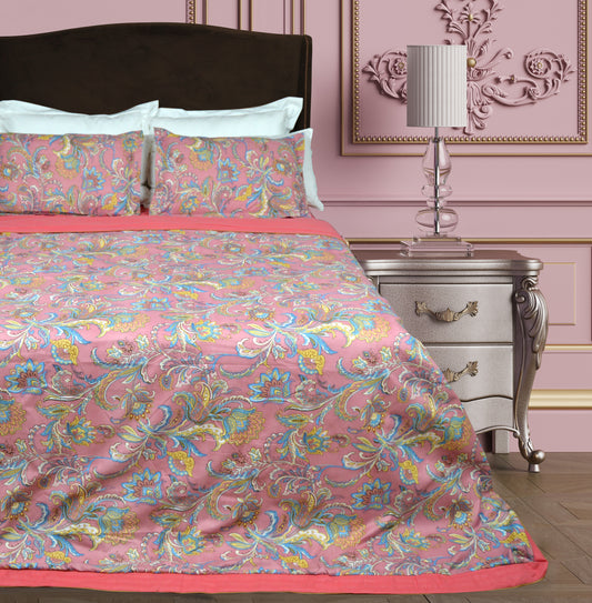 D PINK BLUSH BEDDING SET OF 4