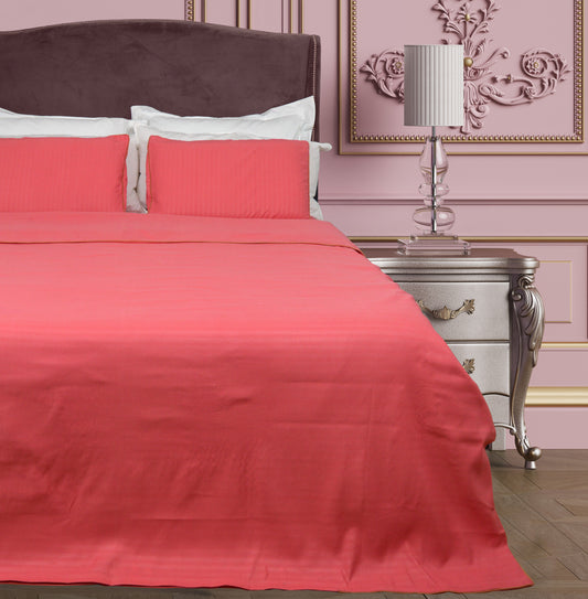 D PINK PLAIN BEDDING SET OF 4