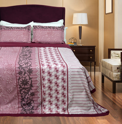 MAROON MAGIC BEDDING SET OF 4