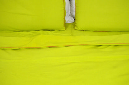 P GREEN PLAIN BEDDING SET OF 4