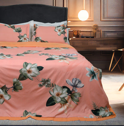 LIGHT ORANGE SUNSET BEDDING SET OF 4