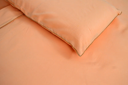 ORANGE PLAIN BEDDING SET OF 4
