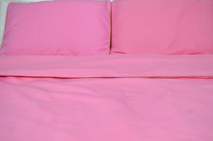 PINK PLAIN BEDDING SET OF 4
