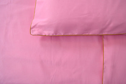 PINK PLAIN BEDDING SET OF 4