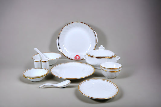 R GOLD DINNER SET